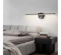 Applique da Parete a LED per Interni con Interruttore ON/off, Applique da Parete Moderne, lampade da Parete girevoli Regolabili a 330°, apparecchi di Illuminazione, Comodino, Camera da Letto, SOG