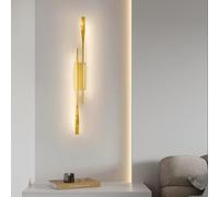 Applique da Parete a LED per Interni, Lampada da Parete nordica Moderna, Decorativa, Creativa, Lunga e parallela, Illuminazione da Parete in Alluminio per Soggiorno, Camera da Letto, corridoio
