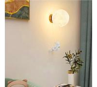 Applique da parete a LED per interni, moderna e creativa, a forma di astronauta, con luce notturna a forma di luna, ideale per la cameretta dei bambini, lampada da comodino, regalo per neonati, camer