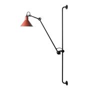 Applique da Parete a LED V-intage, Luce da Lettura Girevole in Metallo, Paralume Nero Rosso Giallo,per la Scala d'ingresso