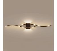 Applique da parete ad arco lineare dimmerabile con LED integrati, in metallo, minimalista, moderna, contemporanea, 2700K-6500K, con regolazione continua dell'intensità luminosa, ideale per camera da