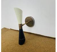 Applique Da Parete Anni '50 Mid Century Ottone Italiano Diabolo Applique Luce