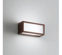 Applique da Parete Attacco E27 Rettangolare Traslucido Portalampada Esterno IP65