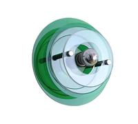 Applique da parete Bauhaus antica, arancione, verde, rosso, blu e marrone, decorative, for camera da letto, soggiorno, lampade a LED for l'atmosfera(Warm White (2700-3500K),Orange,Diameter 30cm)