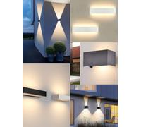 APPLIQUE DA PARETE BIANCO, GRIGIO, NERO, LUCE CALDA, FREDDA UNIVERSO
