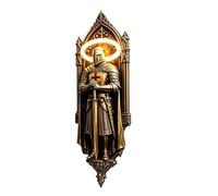 Applique Da Parete Cavaliere LED - Lampada Da Parete Medievale In Resina 20cm | Lampada Ďa Ṕarete Stile Medievale - Ļampada Cavaliere LED, Decorazione Đa P̀arete In Resina Montata A , Studio, Cam