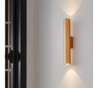 Applique da Parete cilindrica Compatible with Interni Applique da Parete a LED dimmerabile a Tre Colori Lanterna da Parete a Tubo Lungo Lampada da Parete Moderna, plafoniera