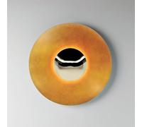 Applique da parete circolare in metallo a 1 luce, moderno elemento decorativo, lampade rotonde per soggiorno, camera da letto, corridoio, scale, balcone, illuminazione del corridoio, lampada da soffi