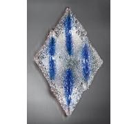 Applique da parete classico con cristallo trasparente blu