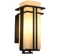 Applique da parete Compatible with esterni E27 American Metal Classic - Applique da parete Compatible with esterni IP54 Paralume in vetro impermeabile,Plafoniera Lampadario Da Soffitto