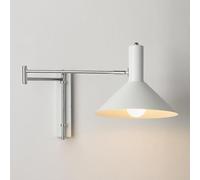 Applique da parete con braccio girevole regolabile - Lampada lettura in metallo for soggiorno e camera letto(Blanc)