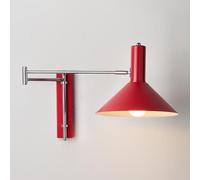 Applique da parete con braccio girevole regolabile - Lampada lettura in metallo for soggiorno e camera letto(Rouge)
