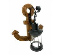 Applique da Parete con Forma ancora Stile Rustico attacco lampada E27 in Legno onforme]