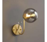 Applique da parete con paralume a sfera in vetro, lampada da parete moderna in metallo, lampada da studio, illuminazione da lettura,lampada un aspetto elegante