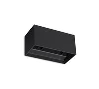 Applique Da Parete Contemporanea Atom Alluminio Nero Led 25W 3000K Ip54 [EEK: A++]