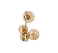 Applique Da Parete Contemporanea Perlage Metallo Ottone 3 Luci G9 15W 3000K