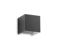 Applique Da Parete Contemporaneo Atom Alluminio Grigio Led 12W 3000K Ip54