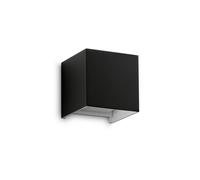 Applique Da Parete Contemporaneo Atom Alluminio Nero Led 12W 3000K Ip54 [EEK: A++]