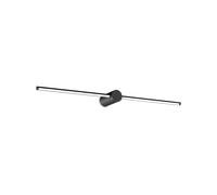 Applique Da Parete Contemporaneo Filo Alluminio Nero Led 13W 3000K Ip44