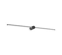Applique Da Parete Contemporaneo Filo Alluminio Nero Led 16W 3000K Ip44