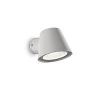 Applique Da Parete Contemporaneo Gas Alluminio Grigio 1 Luce Gu10 28W Ip43