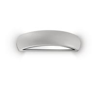 Applique Da Parete Contemporaneo Giove Alluminio Grigio Luce E27 60W 3000K Ip54