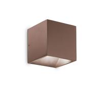 Applique Da Parete Contemporaneo Rubik Alluminio Coffee Led 8,5W 3000K Ip54