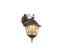 Applique da parete da esterno Imperia down alluminio ruggine H45,5 cm IP44 Ruggine