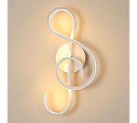 Applique da parete Design Chiave Musicale 14W Lampada da Muro per Comodino [EEK: A++]