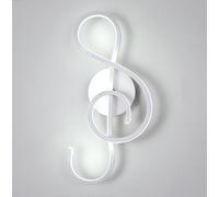 Applique da parete Design Chiave Musicale 14W Lampada da Muro per Comodino [EEK: A++]