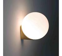 Applique da Parete Design Sferico - Lampada Moderna in Metallo Oro Opaco, Attacco G9, Compatibile con Lampadine LED o Alogene, Facile Installazione per Camera, Soggiorno o Ufficio (Basic)