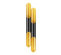 Applique da parete Double Pipe Nero 4 x E27 LEDme