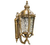 Applique da Parete E27 in Ottone Vintage Impermeabile in Vetro per Esterni, lampade da Parete in Alluminio industriali retrò Europee, Balcone, corridoio, Porta di Strada, Giardino,