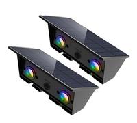Applique da parete esterna, lampada solare per terrazza - Lampada a LED per gradini da balcone,Luci decorative per scale accessori da patio, 2 x luce LED per balaustra piattaforma per l