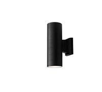 Applique da Parete Impermeabile a LED per Esterni, Applique da Parete Nera, Lampada da Parete Decorativa per Interni, con Luce su e Giù, con Lampada da 6W, 8W, 12W e 24W, Lampada da Notte in allu