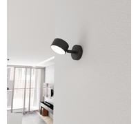 Applique da parete in acciaio SORA K1 GX53 orientabile nera