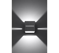 Applique da Parete in Alluminio LOBO G9 Grey Bidirezionale da interno