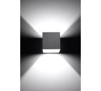 Sollux Lighting Quad lampada da parete 1x40 W grigio SL.0058