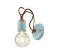 Applique da parete in ceramica rustico vintage per ingresso 1 luce FLR-202