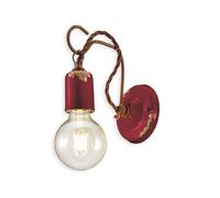 Applique da parete in ceramica rustico vintage per ingresso 1 luce FLR-202