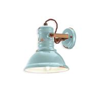 Applique da parete in ceramica vintage nero orientabile 1 luce FLR-219