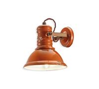 Applique da parete in ceramica vintage nero orientabile 1 luce FLR-219