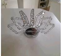 Applique Da Parete In Cristallo Lampada Metallo Cromato Crown Ideal Lux Moderna