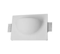 Applique da parete in gesso E14 da incasso rettangolare Novaline