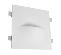 Applique da parete in gesso G9 da incasso quadrata Novaline