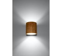 Applique da Parete in Legno Naturale ORBIS 1 G9 da interno