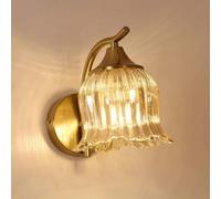 Applique da parete in oro E27 Country Style Lampada da parete per interni 1 lampadina Lampada decorativa per soggiorno Elegante Applique Apparecchio di illuminazione Rustico Home Decor