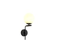 Applique da Parete in Oro Nero, Lampada da Parete Moderna di metà secolo, Lampada da Parete Industriale a Globo per Interni, Lampada da Parete Vintage con Globo in Vetro Trasparente per corridoio