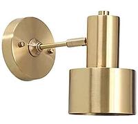 Applique da Parete in Rame Massiccio, Lampada da Parete per Camera da Letto, Lampada da Comodino, lampadario a Testa Singola in Ottone, Decorativo, Compatibile con Soggiorno, Corri