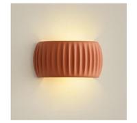 Applique Da Parete In Stile Crema, Lampada Da Parete Creativa Sul Comodino Della Camera Da Letto, Luci Da Parete A Led Con Zucca In Resina, Lampade Decor(Color:Luce calda monocromatica arancione)